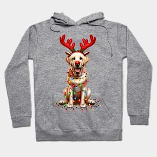 Christmas Red Nose Labrador Retriever Dog Hoodie